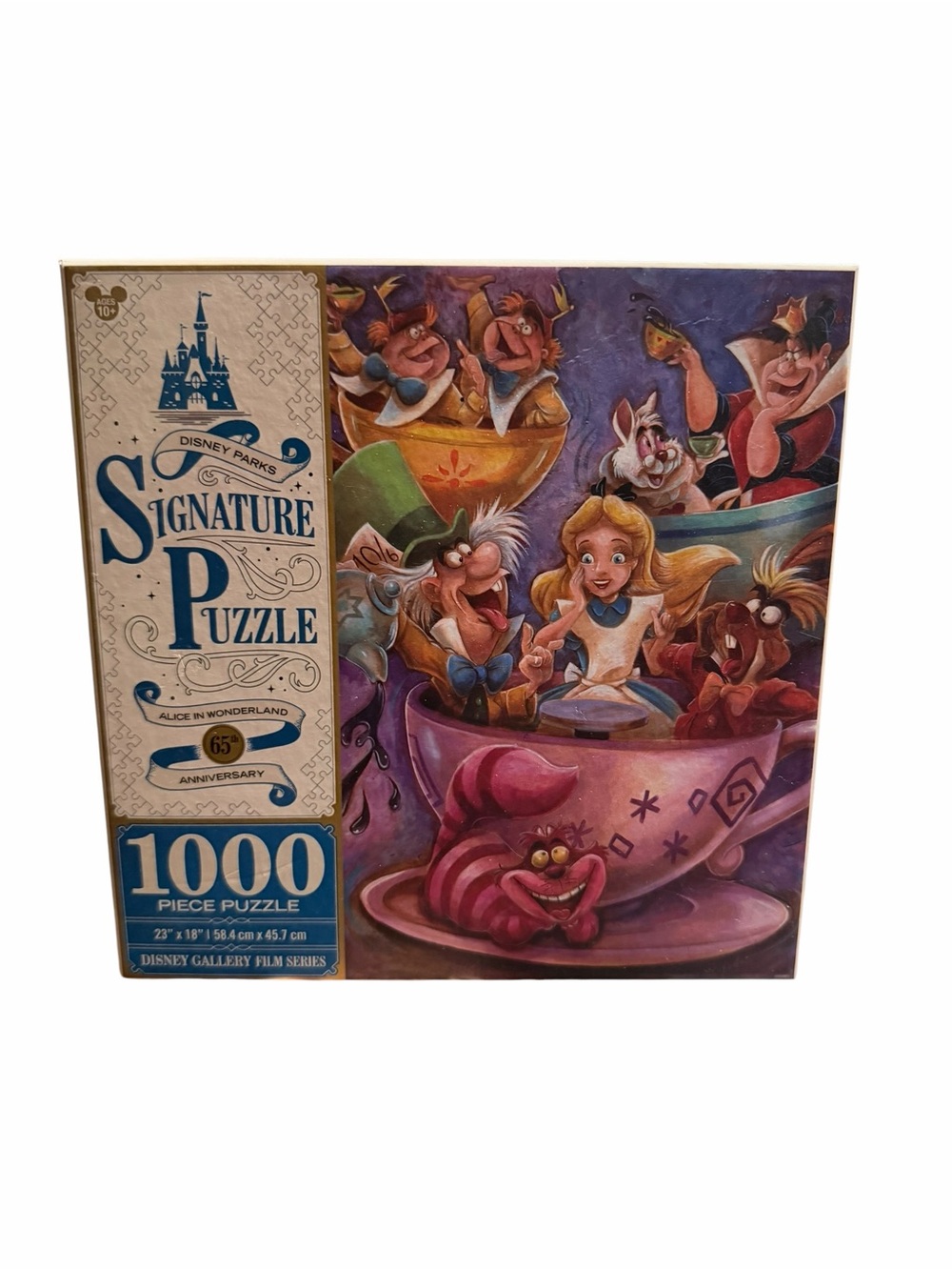 Disney Parks Signature Puzzle 65th Anniversary Alice in Wonderland Teacup Puzzle